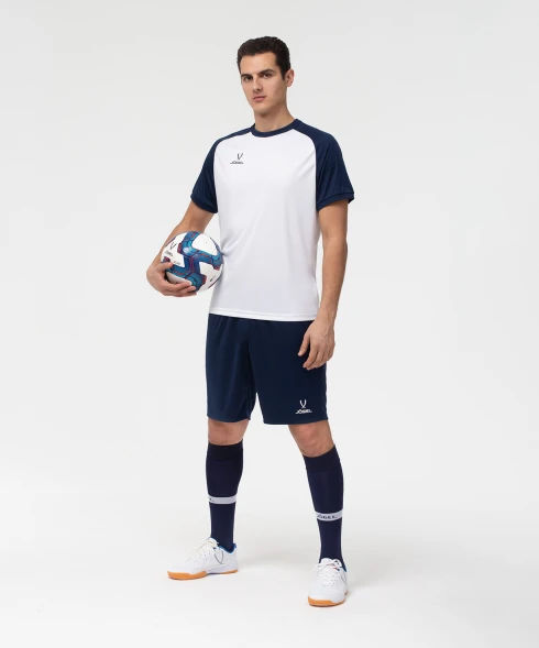 Футболка игровая JOGEL CAMP Reglan Jersey, белый/темно-синий
