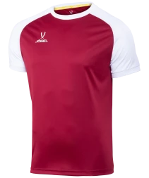 Футболка игровая JOGEL CAMP Reglan Jersey, гранатовый/белый