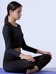 Лонглсив KELME Women's Long Sleeve T-Shirt Black
