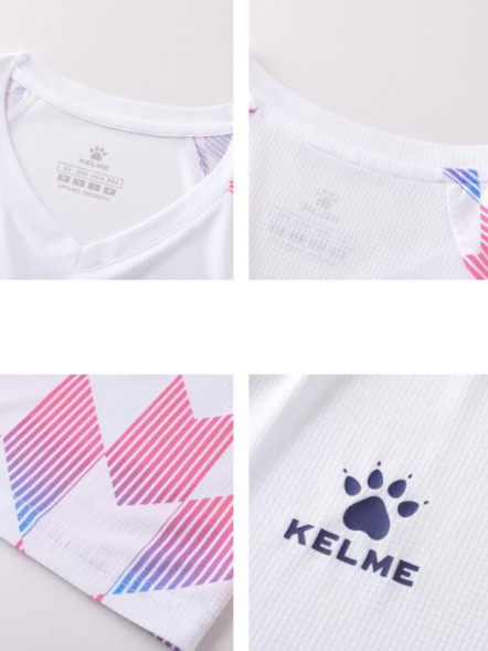 Футбольная форма KELME Short-Sleeved Football Suit White