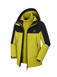 Демисезонная куртка KELME Three-in-one Woven Jacket Yellow