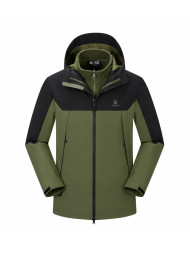 Демисезонная куртка KELME Three-in-one Woven Jacket Green