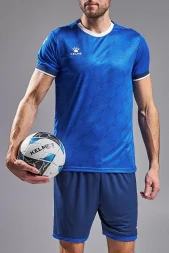Футбольная форма KELME Short-Sleeved Football Suit (Blue/Dark Blue)