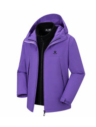 Демисезонная куртка KELME Three-in-one Woven Jacket Violet