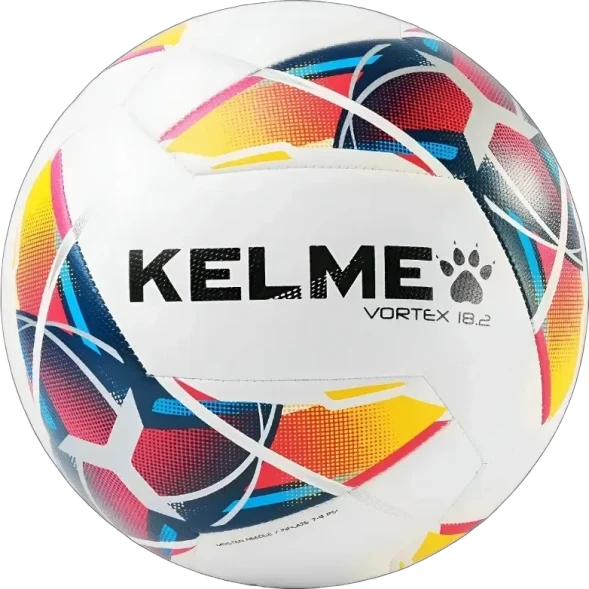 Мяч футбольный KELME Vortex 18.2 (10 Panels) (White/Orange)