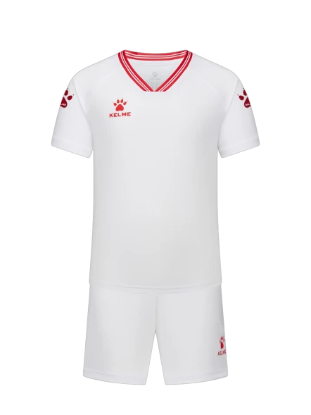 Детская футбольная форма KELME Football Uniform Set (White/Red)