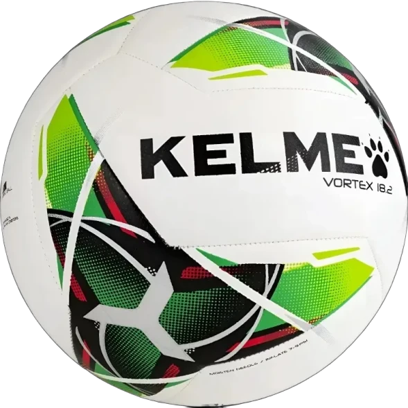 Мяч футбольный KELME Vortex 18.2 (10 Panels) (White/Green)