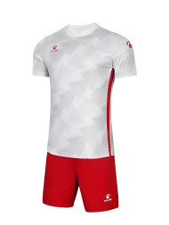 Футбольная форма KELME Short Sleeve Football Suit (White/Red)