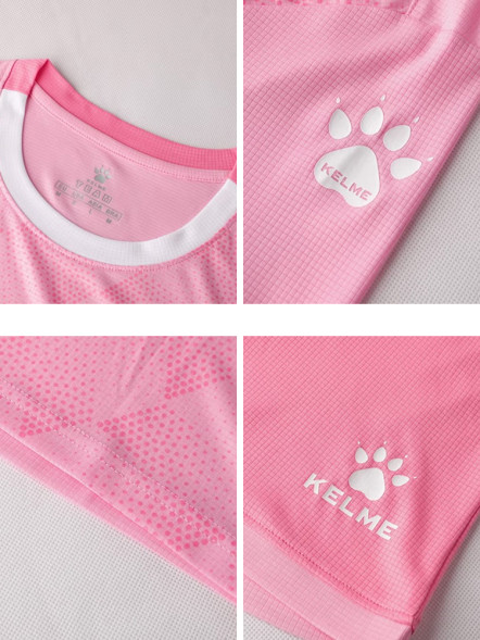 Футбольная форма KELME Short-Sleeved Football Suit Pink