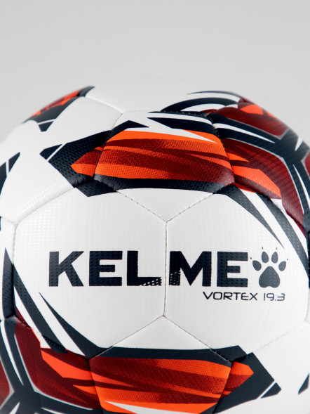 Мяч футбольный KELME Vortex 18.2 (32 Panels) (White/Red)