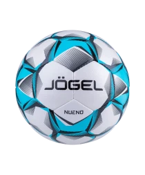 Мяч футбольный JOGEL Nueno №5, белый/голубой/черный