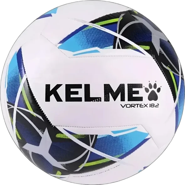 Мяч футбольный KELME Vortex 18.2, Pro (10 Panels) (White/Blue)