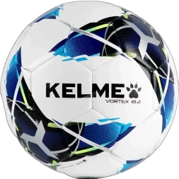 Мяч футбольный KELME Vortex 18.2 (32 Panels) (White/Blue)