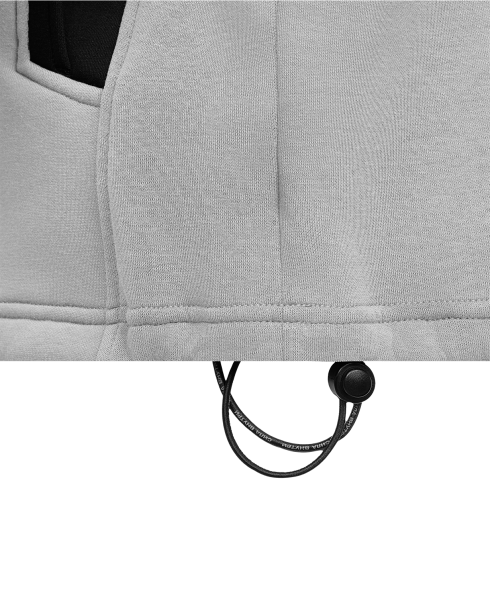 Свитшот на молнии 1/4 JOGEL Power Inside Sweatshirt W Relaxed Fit, серый