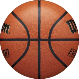 Мяч баск. WILSON Evolution, WTB0516XBEMEA, р.7, микрофибра, бутил. камера, коричневый