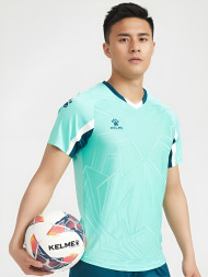 Футбольная форма KELME Short-Sleeved Football Suit Teal