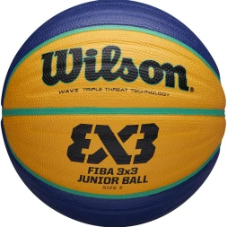 Мяч баск. WILSON FIBA3x3 Replica, WTB1033XB, р.6, резина, бутил. камера, желто-синий