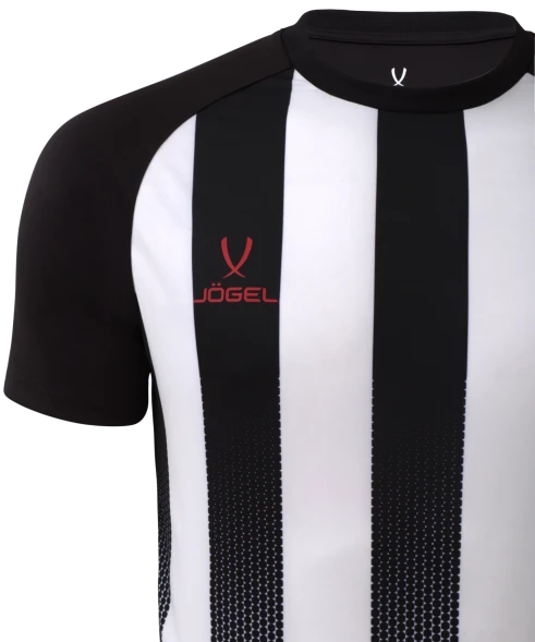 Футболка игровая JOGEL CAMP Striped Jersey, белый/черный, детский