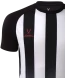 Футболка игровая JOGEL CAMP Striped Jersey, белый/черный, детский