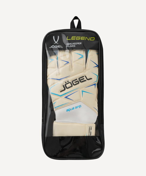 Перчатки вратарские JOGEL Legend UL4 Aqua Roll Negative, белый