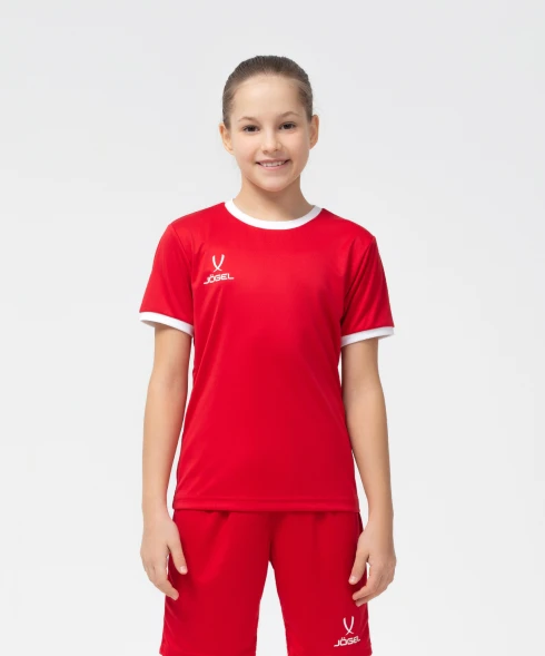 Футболка футбольная JOGEL CAMP Origin, красный/белый, детский