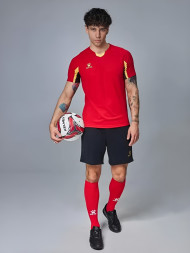 Футбольная форма KELME Short-Sleeved Football Suit (Red/Black)
