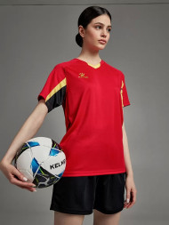 Футбольная форма KELME Short-Sleeved Football Suit (Red/Black)
